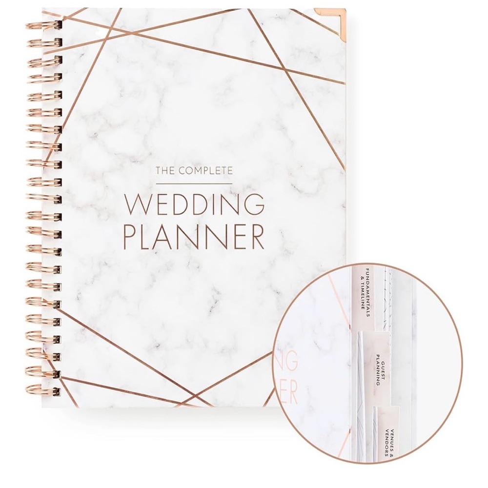 Marble and Gold Wedding Planner
